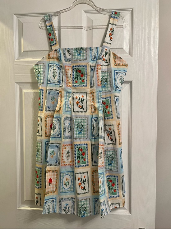 Hunter Dresses & Skirts - Hunter Cream Sundress with Blue & Green Floral Patchwork